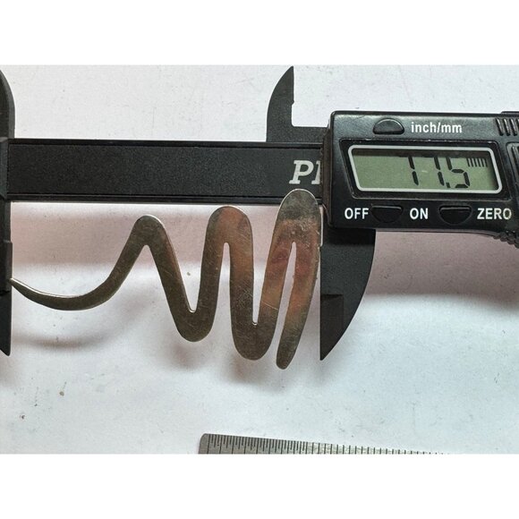 Estate Modernist Sterling Silver 925 Spiral Brooch Pin & Pendant, 77.5mm, 15.7g - Picture 7 of 8